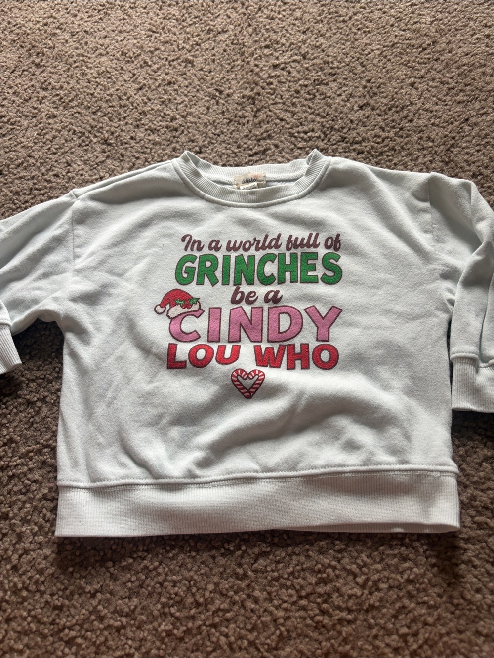 B9 Tullabee Cindy Lou/Grinch Crewneck 3t
